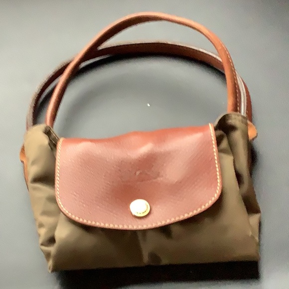 Longchamp Handbags - Brown Tote Bag longchamp L brown and dark green